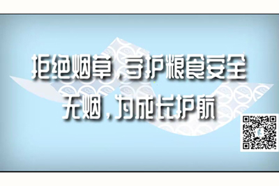 艹逼喷水小网站拒绝烟草，守护粮食安全